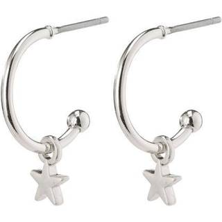 Pilgrim Silver Ava Star Hoop Earrings