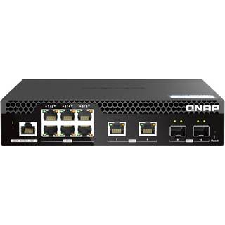 Qnap Qsw-m2106r-2s2t Netværksswitch Administreret L2 10g Ethernet (100/1000/10000) 1u Sort