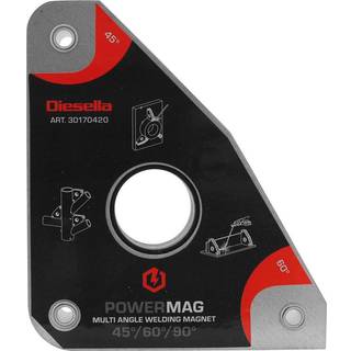 WLDPRO Multivinkel svejsemagnet med 30°/45°/60°/90° vinkler (40kg/390N)