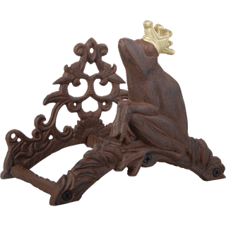 Gartenschlauchhalter Wand Froschkönig Frosch Gusseisen Schlauchhalter Antik-Stil