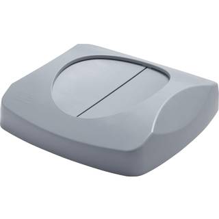 Rumbermaid kommercielle produkter Uber?rt papirkurv/genbrug Sving l?g Gr? kompatibel med 23-gallon Uber?rte containere