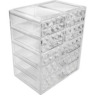 Sorbus Acrylic Makeup Organizer - Organisation og opbevaringssag til kosmetik Make Up & Jewelry - Big Clear Makeup Organizer til Vanity Badeværel