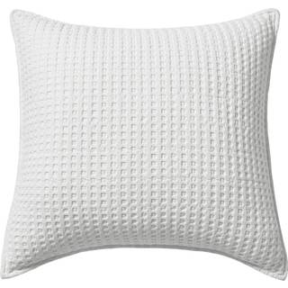 Levtex Home - Mills Waffle - Dekorativ pude - Poly Fyldt - Bright White - Sham St?rrelse (20 x 20in)