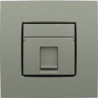 Niko Afdækning 1x rj45, bronze