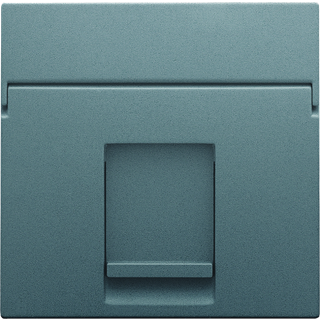 Niko Afdækning 1x rj45, steel grey