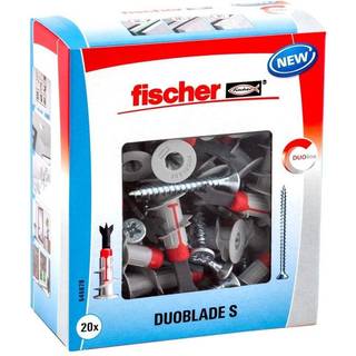 Fischer duoblade gipsdybel s med skrue diy 20/pak