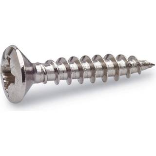 FAST VVS skrue, rustfri A2, poleret, 5,0 x 25 mm - 100 stk.