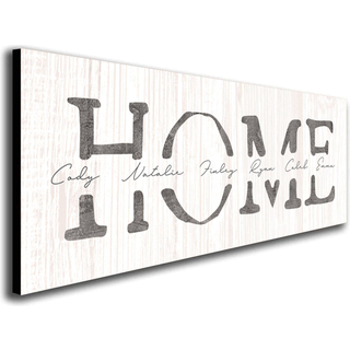 Personaliseret hjemme lærredskunst | Tilpasset med alle børn forældre og kæledyr navne