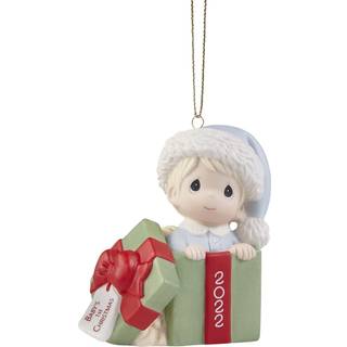 Precious Moments 221006 Babys First Christmas 2022 Dated Boy Bisque Porcelain Ornament