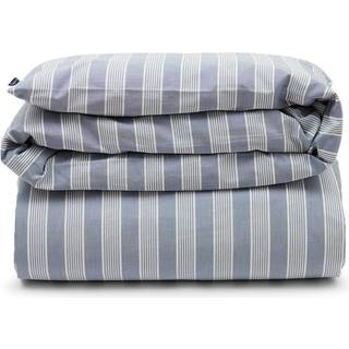 Lexington Striped Lyocell Cotton dynebetræk 150x210 cm Gray/White