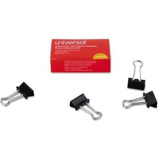 Universal 10200VP Lille bindemiddelklip Zip-Seal Bag 3/8-tommer kapacitet 3/4-tommer bred sort 144/taske