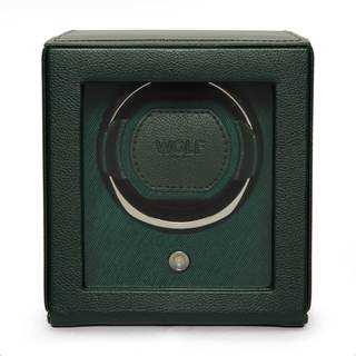 Wolf Cub Watch Winder 1 ur Grøn Imiteret Læder 461141 - Unisex - Faux Leather