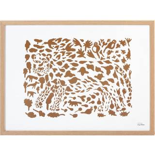 Iittala Oiva Toikka Cheetah plakat brun 50x70 cm