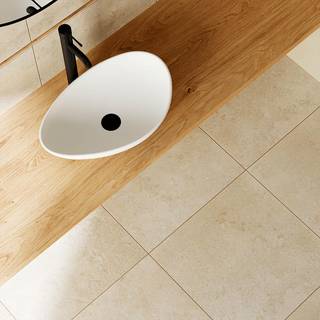 Tvättställ Milano  Oval Oregelbundet Vit Blank 55 cm