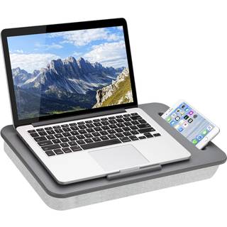 Lapgear Sidekick Lap Desk With Device Ledge and Phone Holder - Gray - Passer op til 15,6 tommer b?rbare computere - stil nr. 44215