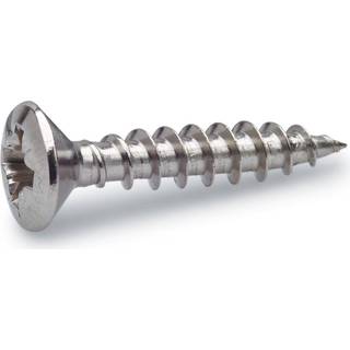 FAST VVS skrue, rustfri A2, poleret, 5,5 x 30 mm - 100 stk.