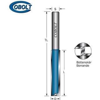 Cobolt 303-135B Notfræser D=35, L=35, TL=100