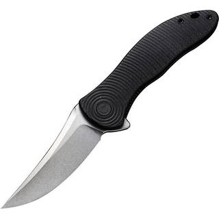 Synergy3 foldekniv, trailing point, sort