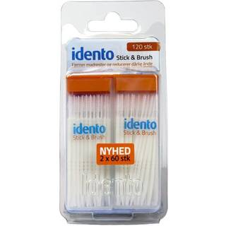 Idento Stick & Brush Tandstik + mellemrumsbørste 2 x 60 stk.