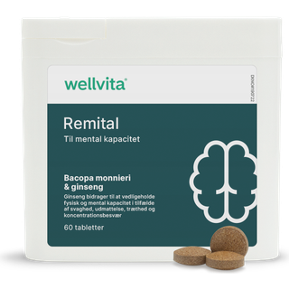 Wellvita Remital - 60 tabletter - Støt hjernens aktiviteter