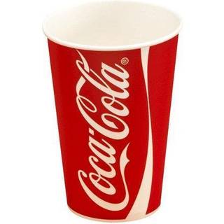 Coca-Cola bæger Rød/Hvid 40 cl 1000 stk Ø9 x 13,6 cm, 16 oz