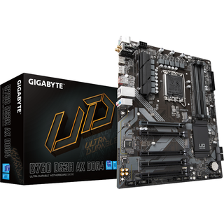 GIGABYTE B760 DS3H AX DDR4 Bundkort - Intel B760 - Intel LGA1700 socket - DDR4 RAM - ATX
