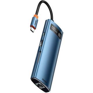 Baseus Hub Adapter 8in1 - USB-C til 3x USB 3.0 + HDMI + USB-C PD 4K HD