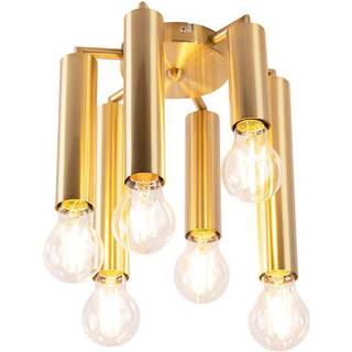 Art Deco loftslampe guld 6-lys - Tubi