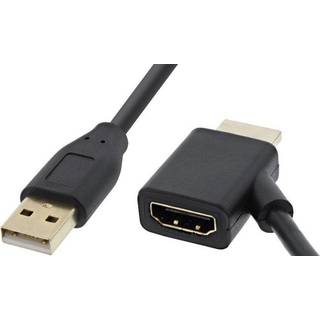 HDMI til USB-A booster adapter kabel - 0.5 m