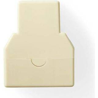 Telefon RJ11 splitter RJ11-hunstik / 2 x RJ11-hunstik, hvid