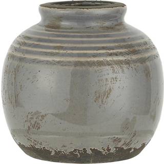 Vase mini Yrsa med riller krakeleret glasur
