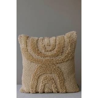 Mimou Bow Ryapude 50x50 Cm - Pyntepuder & Betræk Uld Clay Beige - CU1832