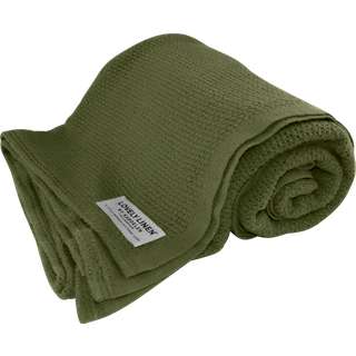 Lovely Linen - Plaid - Jeep Green - 150x220