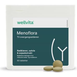Wellvita Menoflora - 60 tabletter - Overgangsalder og hedeture
