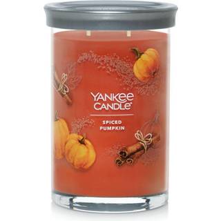 Yankee stearinlys krydret gr?skar duftende signatur 20 oz stor tumbler 2-wick stearinlys over 60 timers forbr?ndingstid
