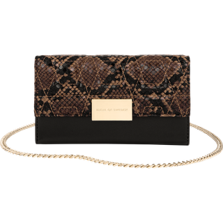 Statement Clutch Quilted Black