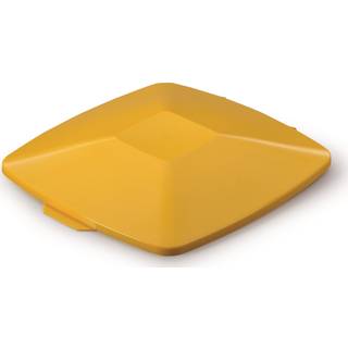 Durabin Fladt Låg T/Affaldsspand 40 L, Gul