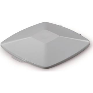 Durabin Fladt Låg T/Affaldsspand 40 L, Grå