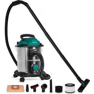 VONROC Støvsuger - Våd og tør støvsuger - 1400W | 20L beholder | Blæsefunktion | Inkl. Diverse mundstykker og tilbehør