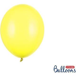 100 stk. Latexballoner gul 9" - Luksus kvalitet til festdekoration & ballonartister