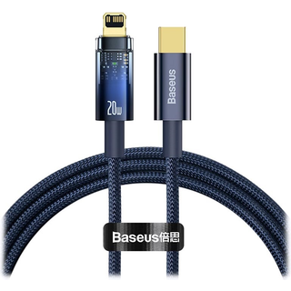 Baseus Explorer USB-C / Lightning Kabel 20W - 1m - Blå