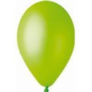 Limegrøn ballon, metallic