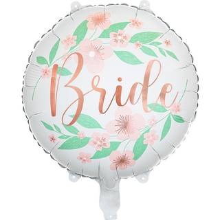 1 stk. Folieballon Bride Metal Mix 45 cm – Heliumklar med Automatisk Lukkesystem