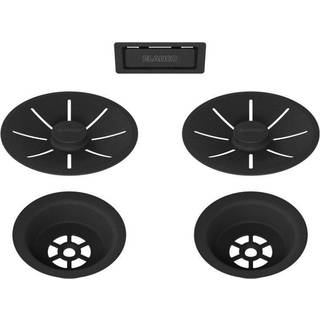 BLANCO Afløbssæt InFino sort mat 2x3,5'' UXI