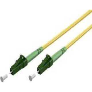 Fiberkabel OS2 9/125 LC-APC Simplex Gul - 10 meter