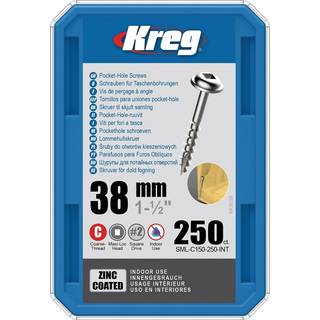 Træskrue Kreg SML-C150; Maxi-Loc; 1,50''; 38 mm; 250 stk .; stor tråd