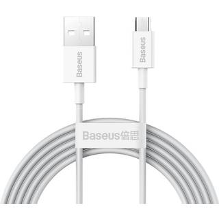 FORÅRSUDSALG - Baseus - Superior Serie Kabel USB til Micro USB, 2A, 2m - Hvid