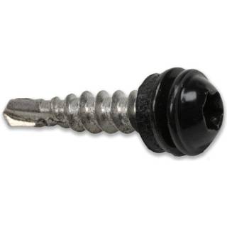 Heco 9620018 Skrue til vindskive 4,8 x 25 mm, pakke med 100 Sort