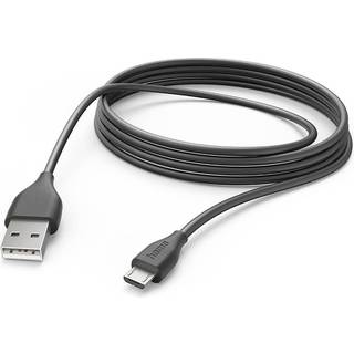 Hama Ladekabel USB-A till Micro-USB Sort 3,0m