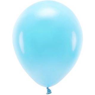 100 stk. Økologiske balloner lyseblå 12" - Biologisk nedbrydelig festdekoration